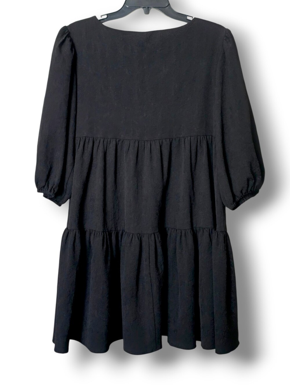 BB Dakota Steve Madden 'The Rules' Flowy Tiered Cottage Mini Dress - Size Small - Picture 4 of 9